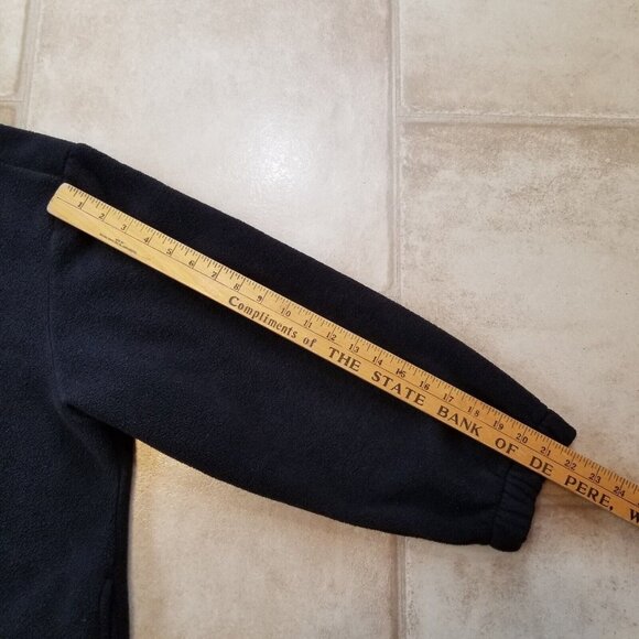 ✅ Mens 2XL/NO SIZE TAG VTG 90s Yamaha Black Fleece Pullover Sweatshirt 1/4 Zip - Picture 7 of 11